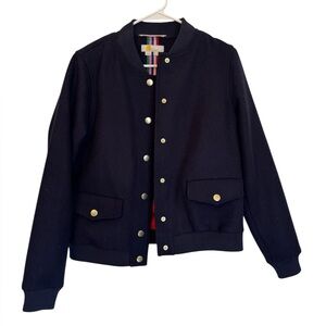 Boden Blue Bomber Jacket Size 10